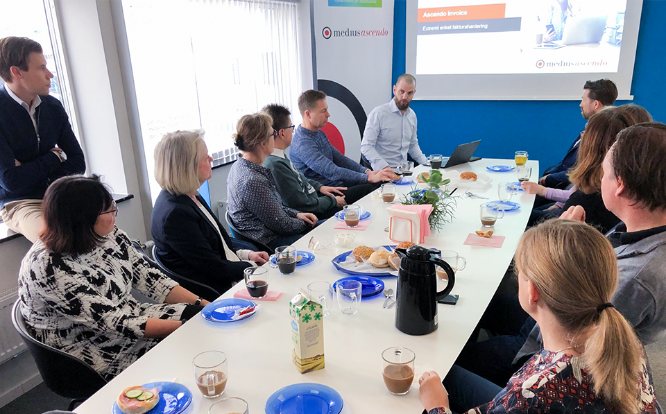 Frukostmöte tillsammans med Medius Ascendo om digital fakturahantering.